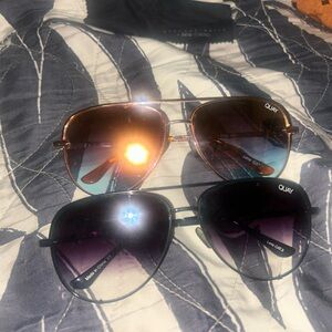 Quay x Desi Perkins Highkey Aviator Sunglasses Set